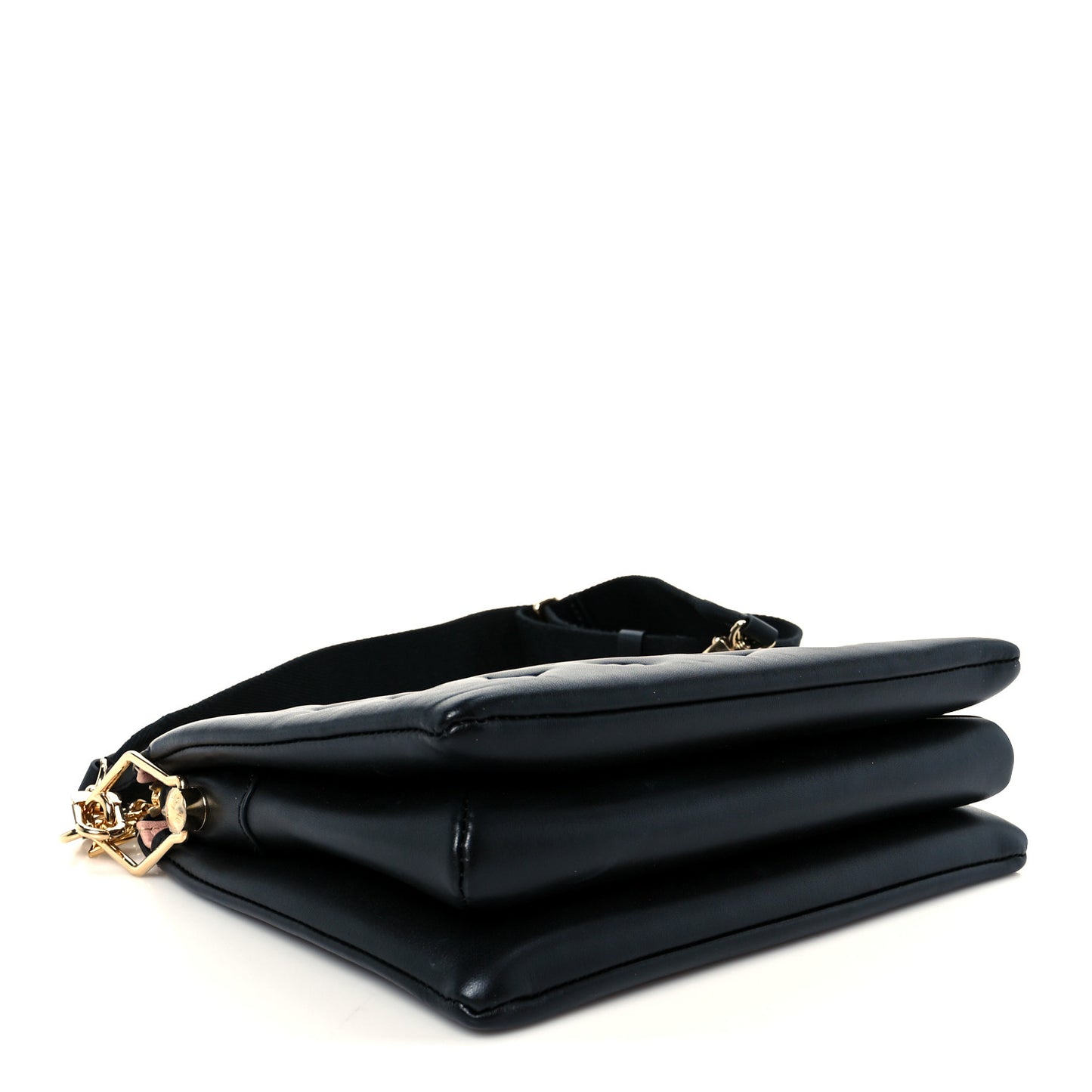 Lambskin Embossed Monogram Coussin PM Black