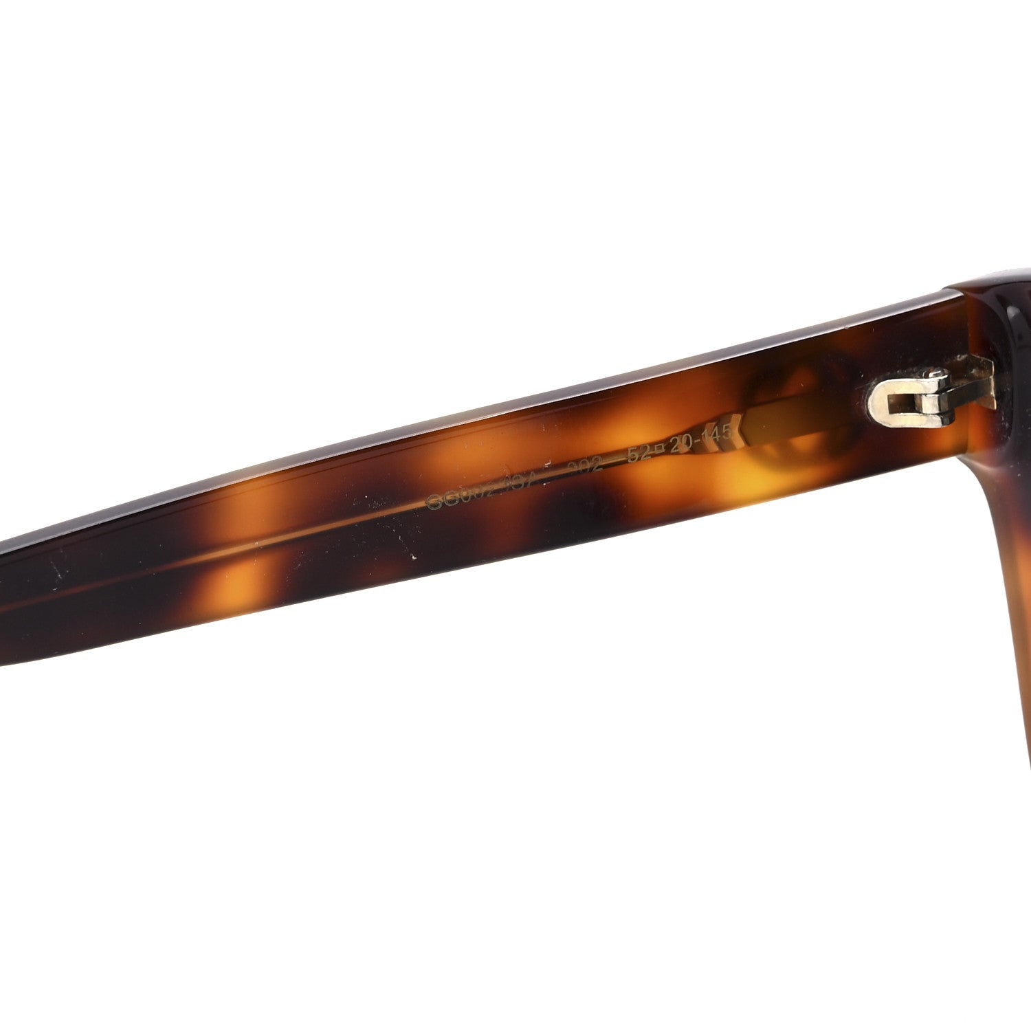 Gucci Acetate Square Frame Sunglasses GG0029SA Tortoise 5 of 7