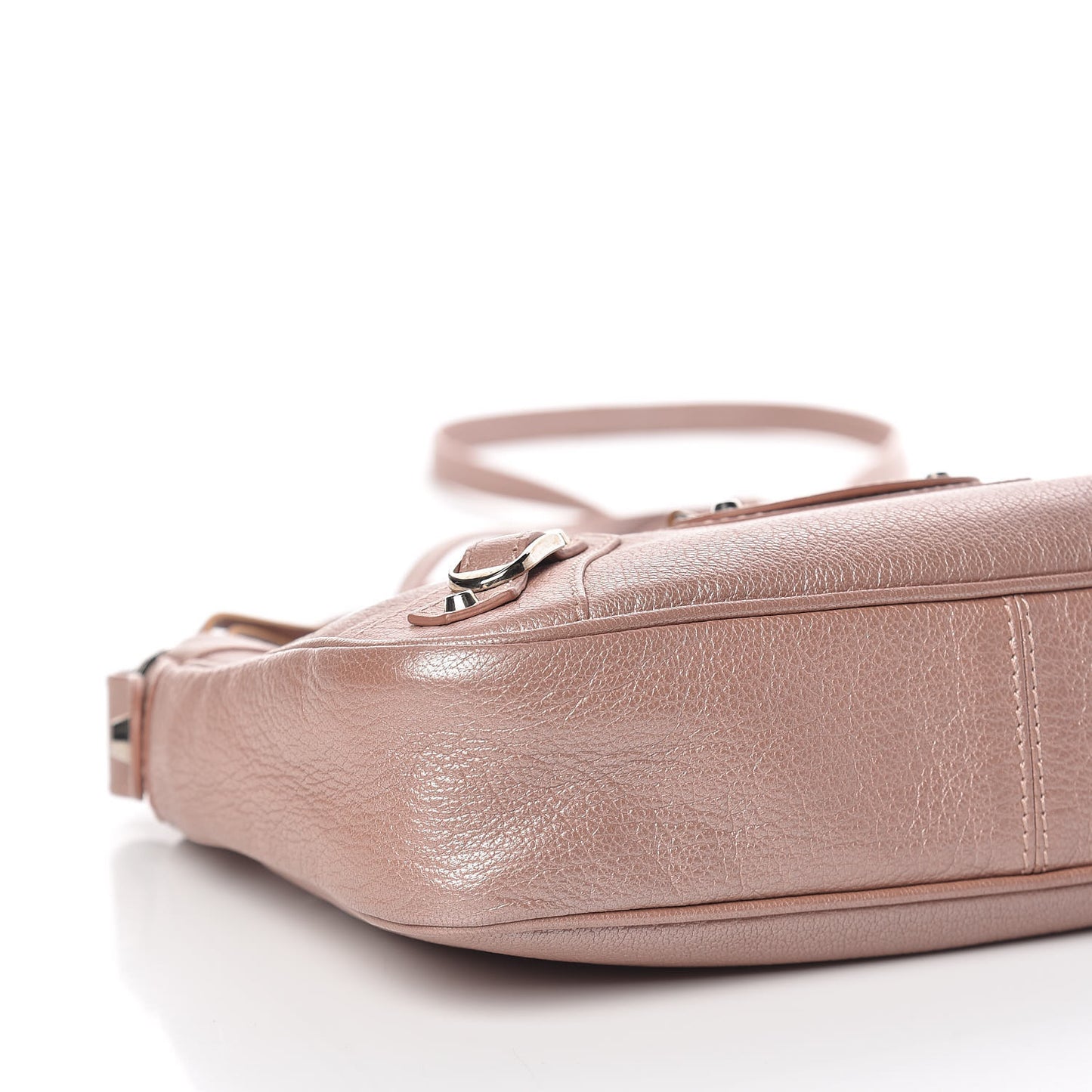 Chevre Classic Silver Hardware Hip Rose