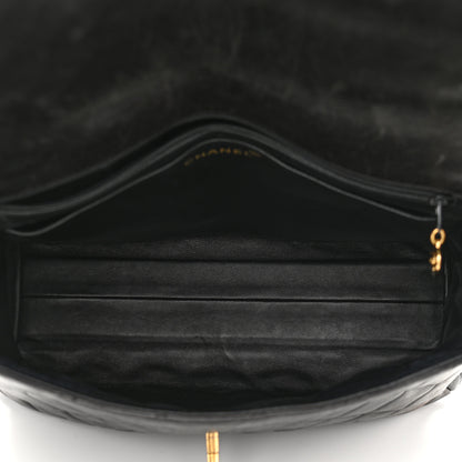 Chanel Lambskin Quilted CC Flap Shoulder Bag Black 9 of 13