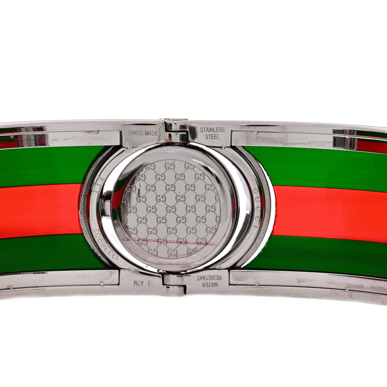 Gucci Stainless Steel Acetate 23mm Twirl Web Quartz Watch Black 4 of 4