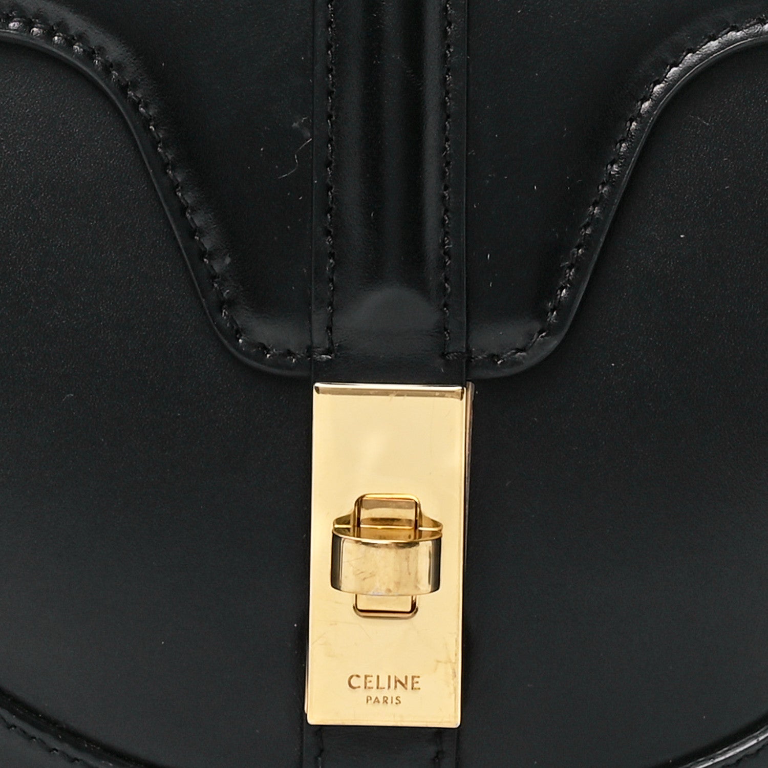 Celine Satinated Calfskin Besace Small 16 Black 8 of 11