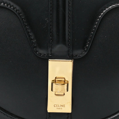 Celine Satinated Calfskin Besace Small 16 Black 8 of 11