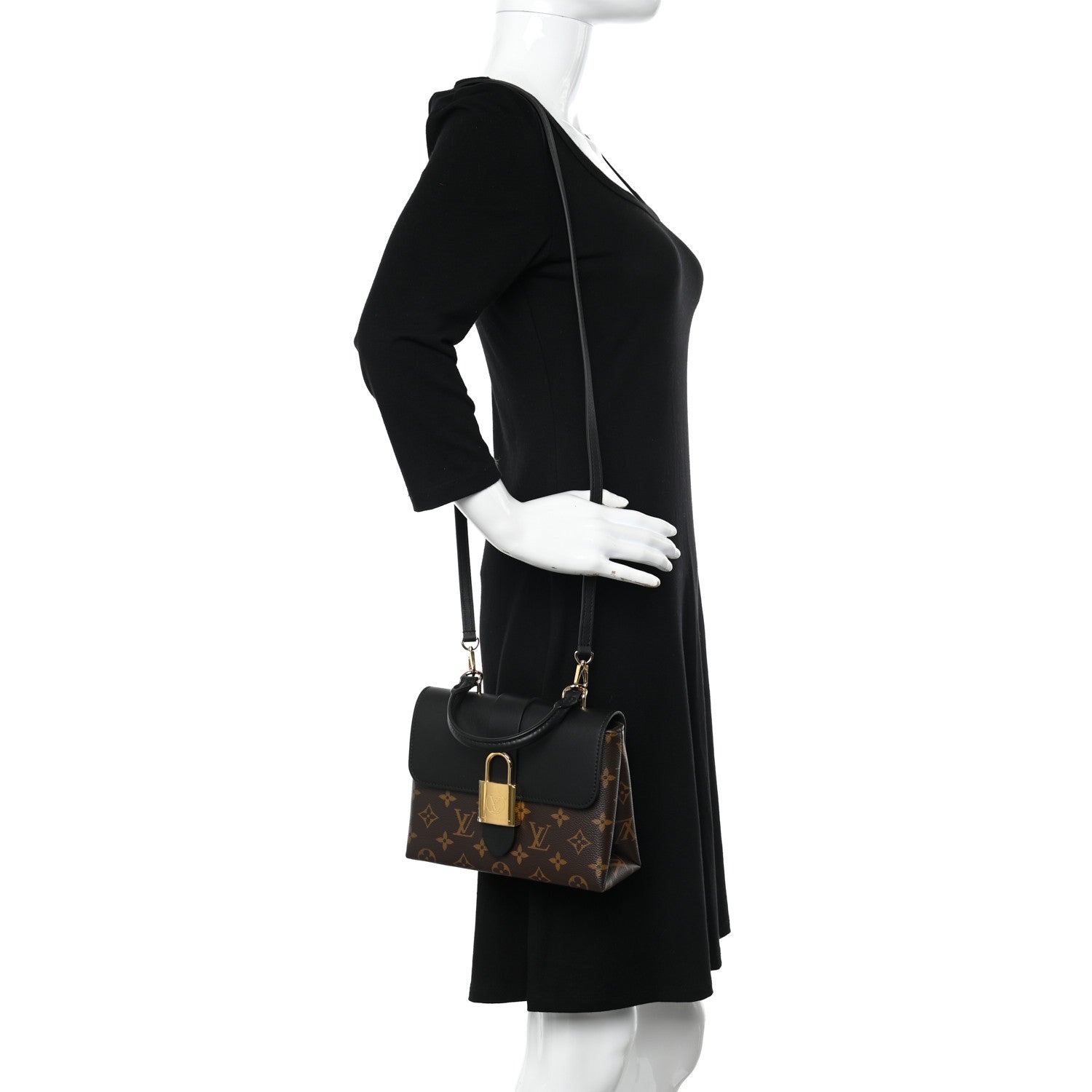 Louis Vuitton Monogram Locky BB Black 2 of 9