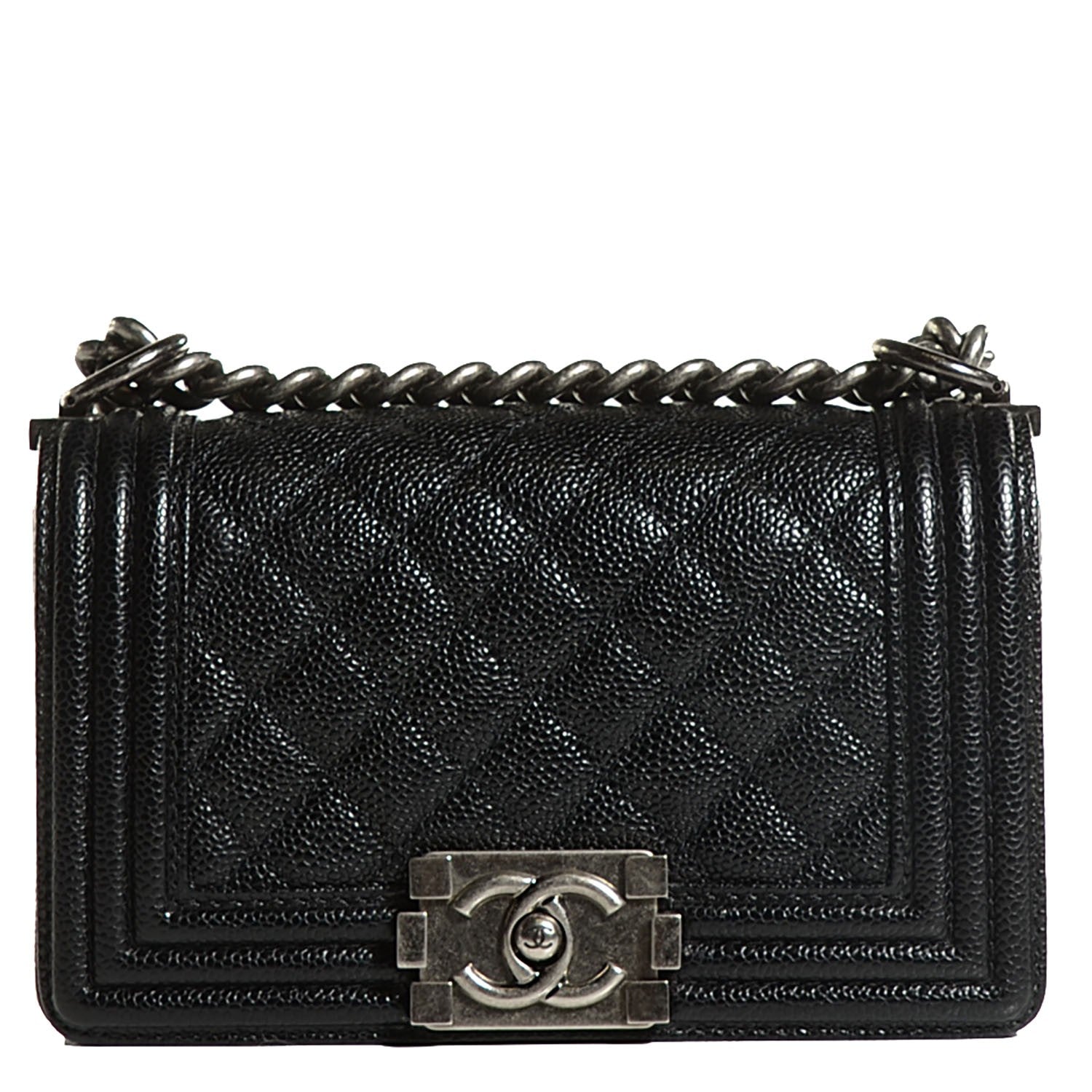 Chanel Caviar Quilted Small Boy Flap Black 1 of 8