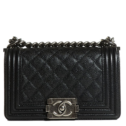 Chanel Caviar Quilted Small Boy Flap Black 1 of 8
