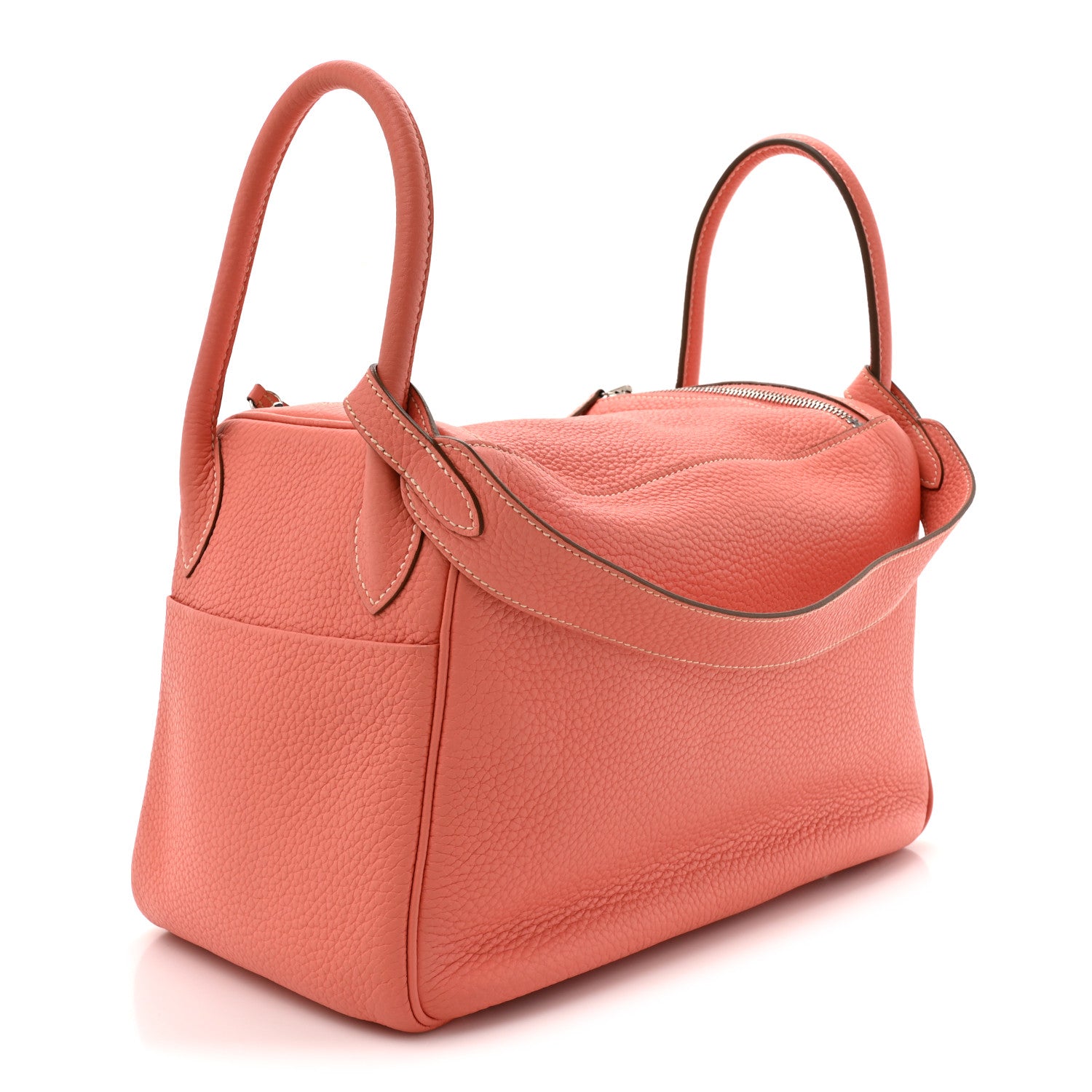 Hermes Taurillon Clemence Lindy 30 Crevette 3 of 13