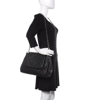 Chanel Caviar Quilted Timeless Accordion Flap Black 3 of 12