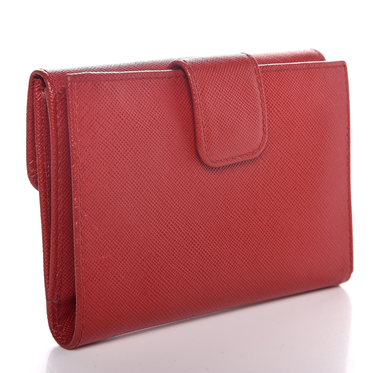 Saffiano Metal Flap Wallet Fuoco