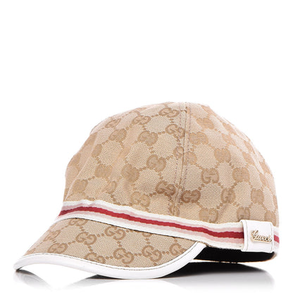 Gucci Monogram Web Baseball Hat S Pink 1 of 11