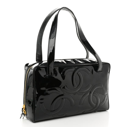 Chanel Patent CC Bowler Black 2 of 9