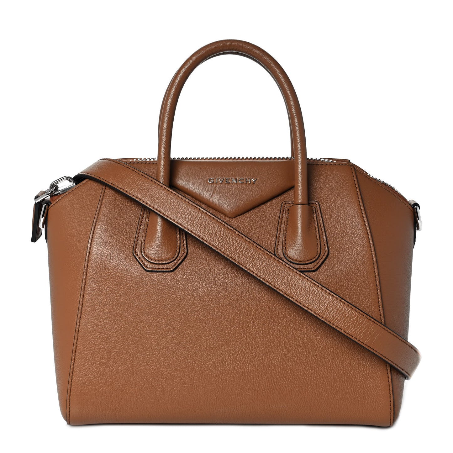 Sugar Goatskin Small Antigona Caramel