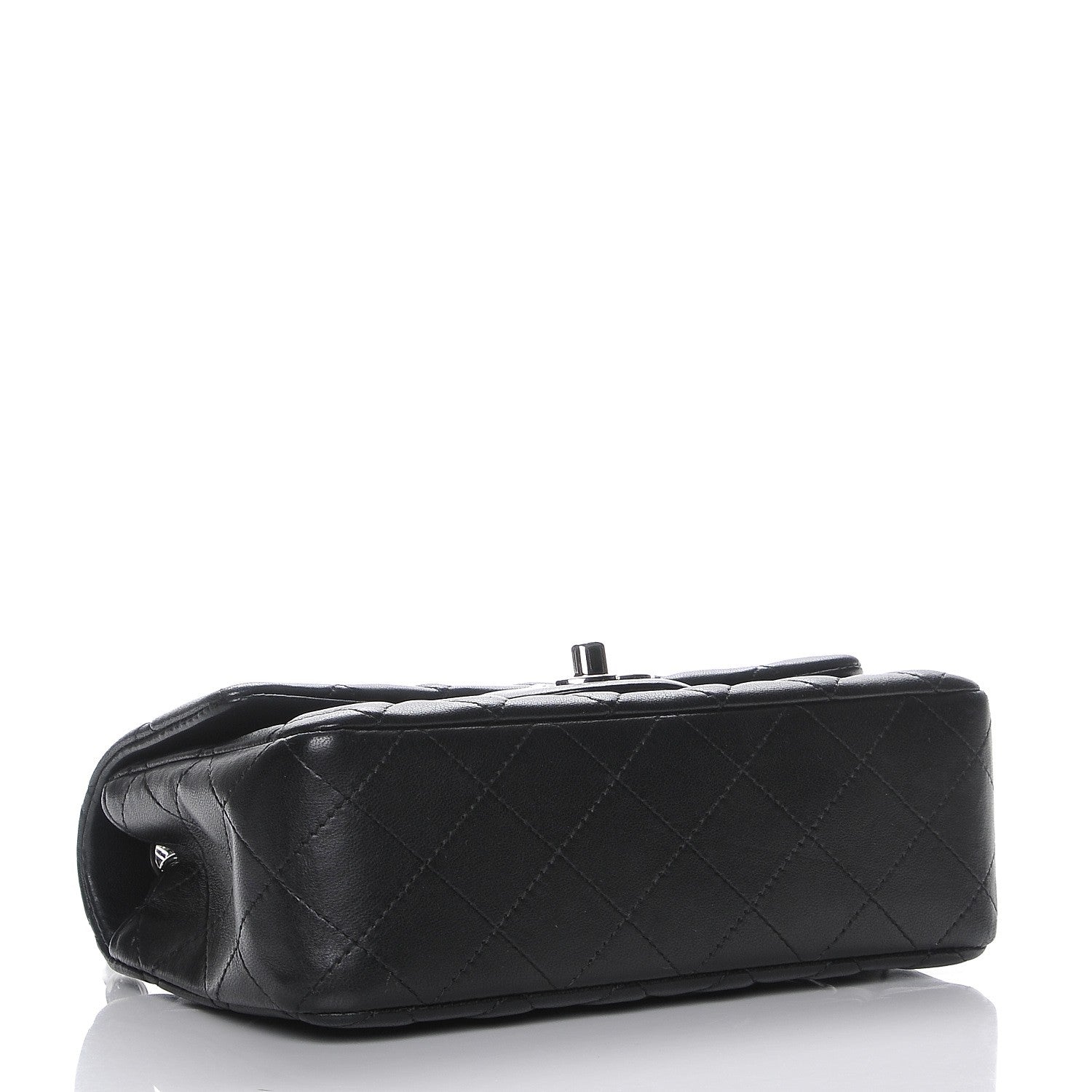 Chanel Lambskin Quilted Mini Rectangular Flap Black 4 of 7