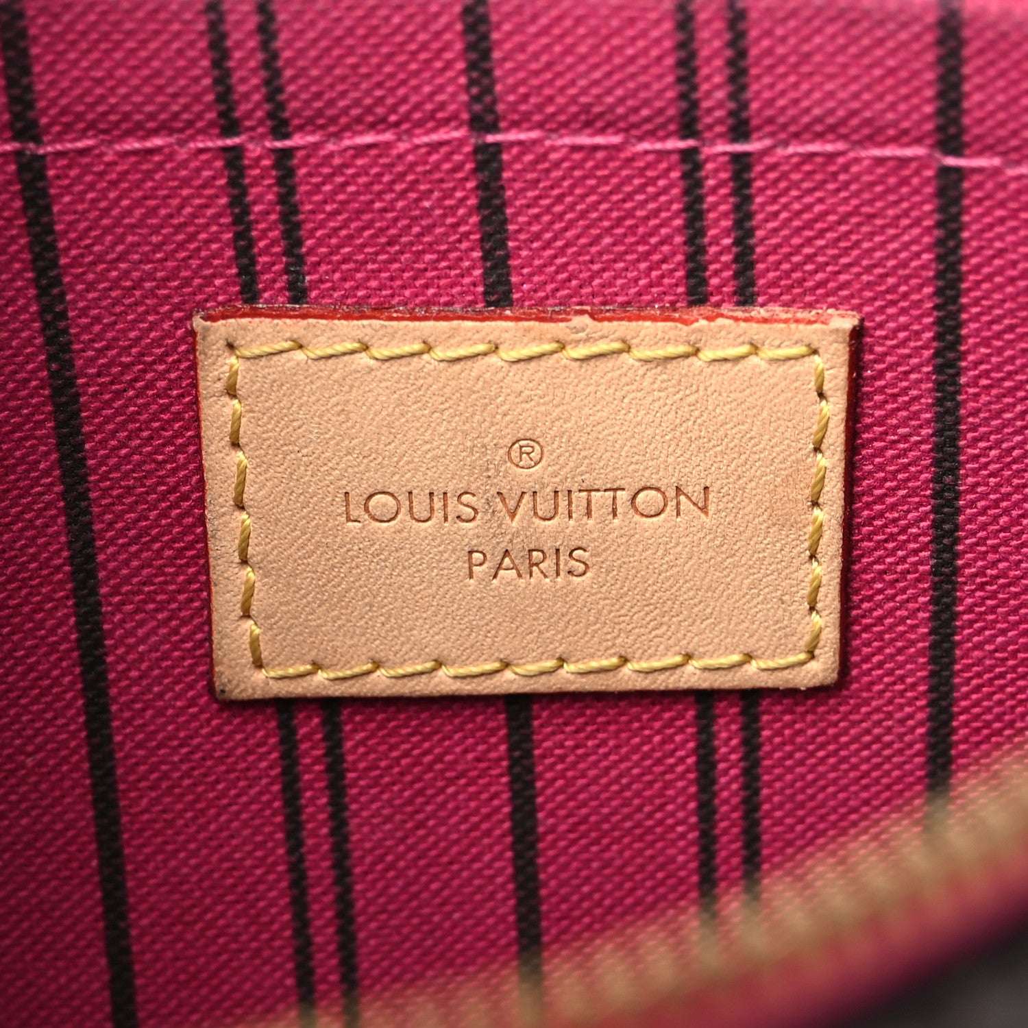 Louis Vuitton Monogram Neverfull MM GM Pochette Pivoine 6 of 7