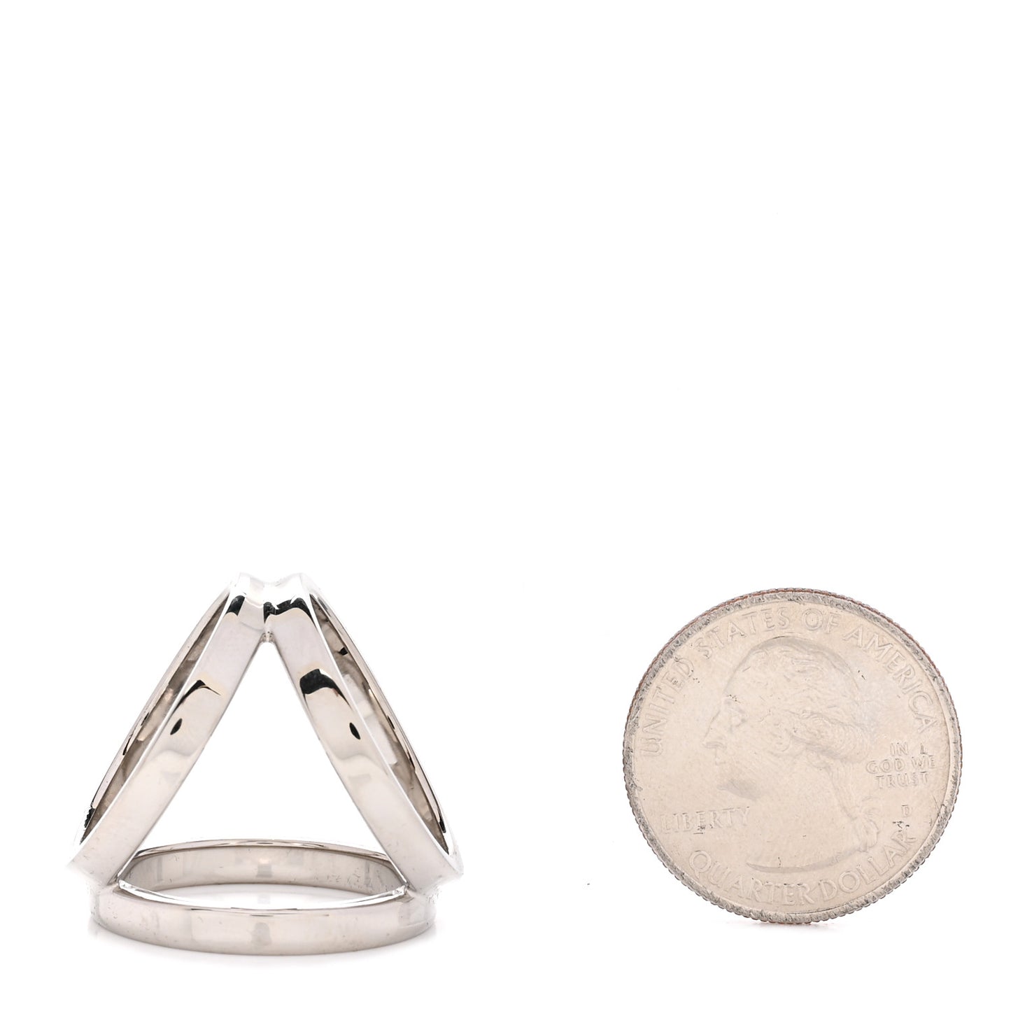 Palladium Trio Scarf Ring
