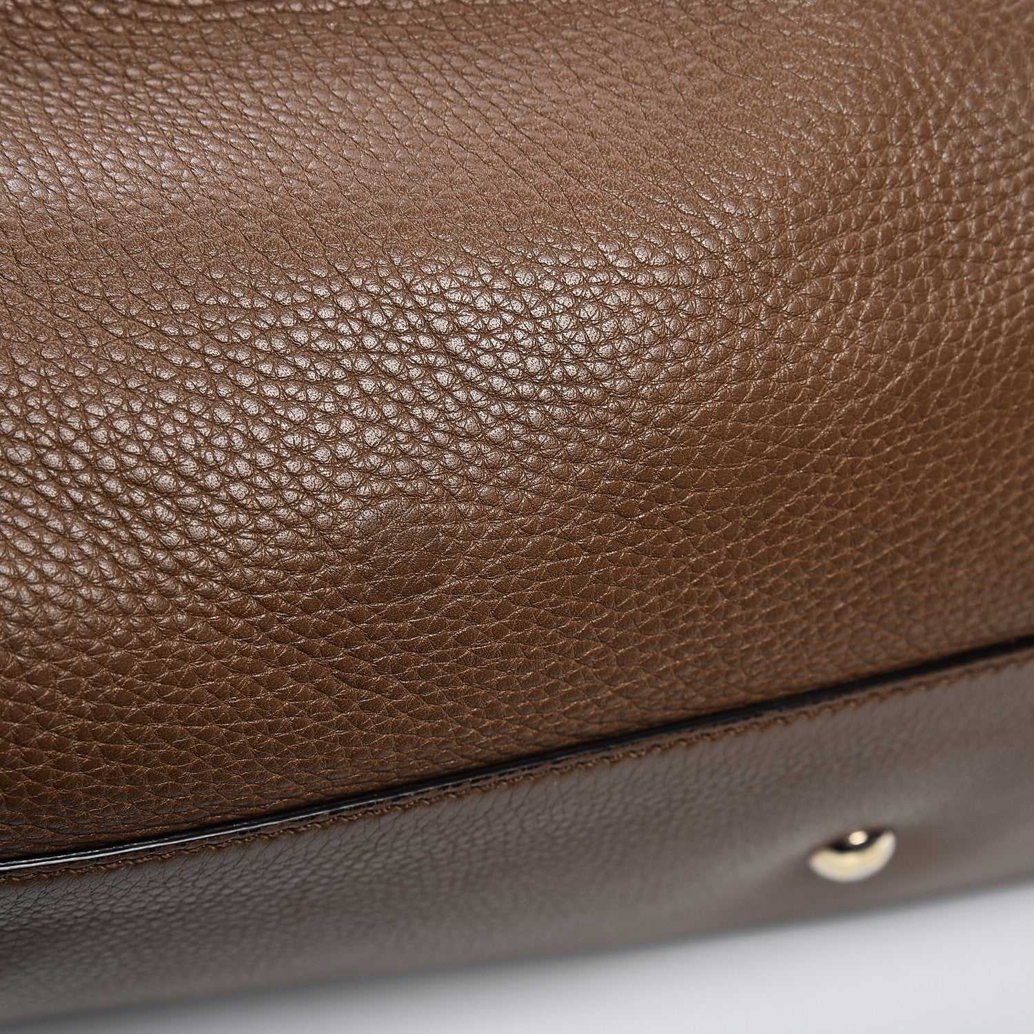 Gucci Pebbled Calfskin Medium Soho Shoulder Bag Brown 14 of 16