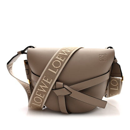 Loewe Soft Calfskin Jacquard Small Gate Crossbody Bag Sand 7 of 10