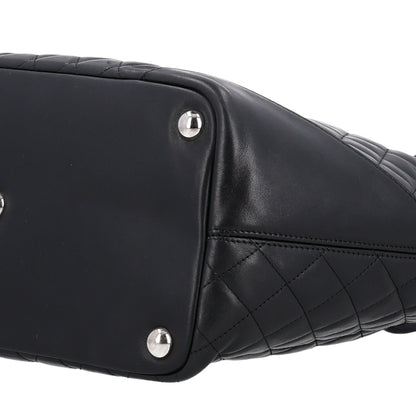 Chanel Calfskin Quilted Large Cambon Tote Black White 10 of 10