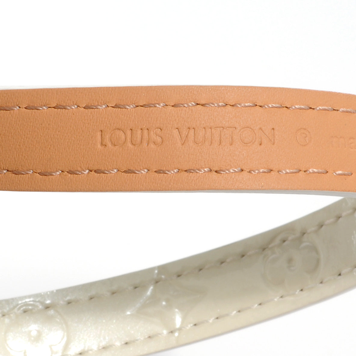 Louis Vuitton Vernis Triple Tour Coil Bracelet Perle 7 of 8