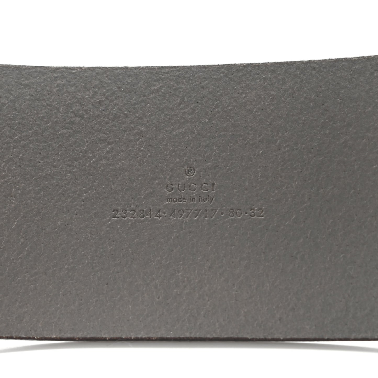 Calfskin Horsebit Wide Belt 80 32 Grey