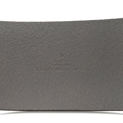Gucci Calfskin Horsebit Wide Belt 80 32 Grey 3 of 6