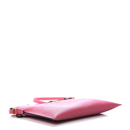 Burberry Soft Grain Calfskin Peyton Crossbody Clutch Bag Pink Azalea 4 of 10