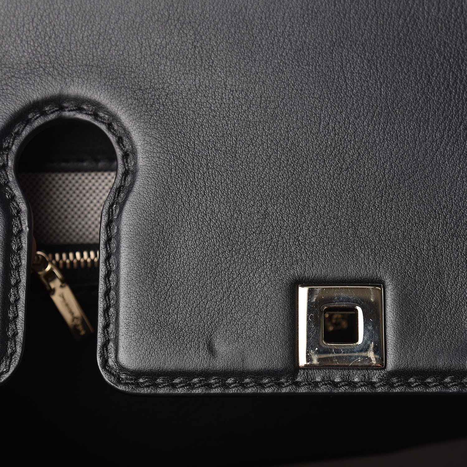 Versace Calfskin Large Palazzo Empire Bag Black 9 of 23