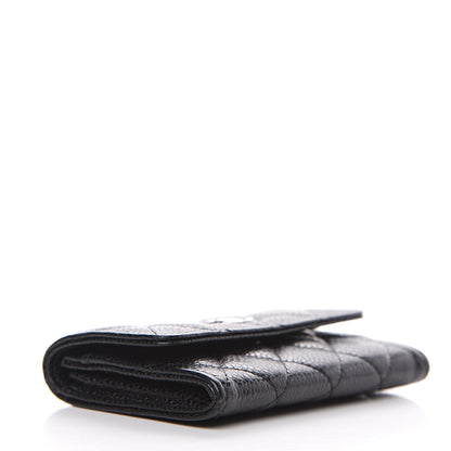 Chanel Caviar Quilted Flap Card Holder Black 3 of 9