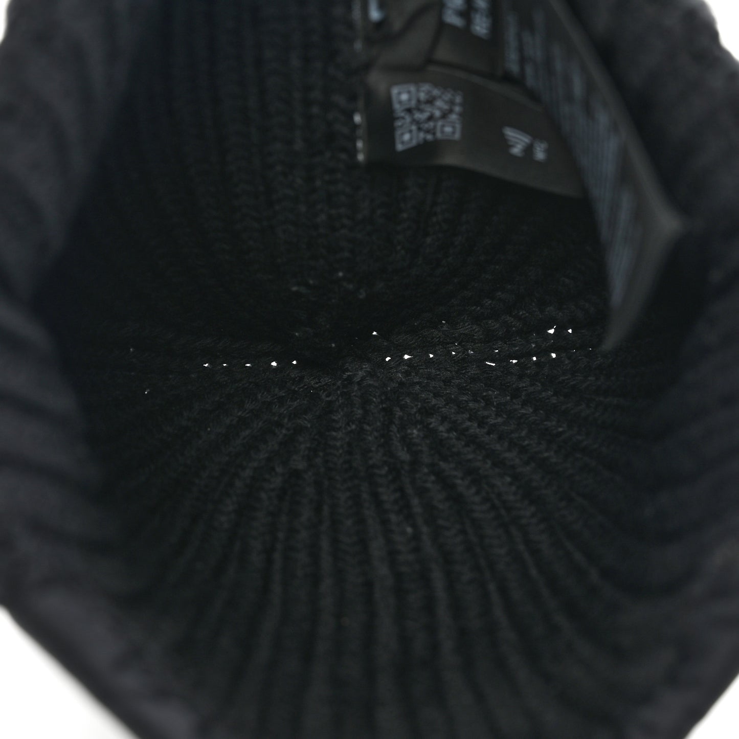 Wool Re-Nylon Beanie Hat M Black