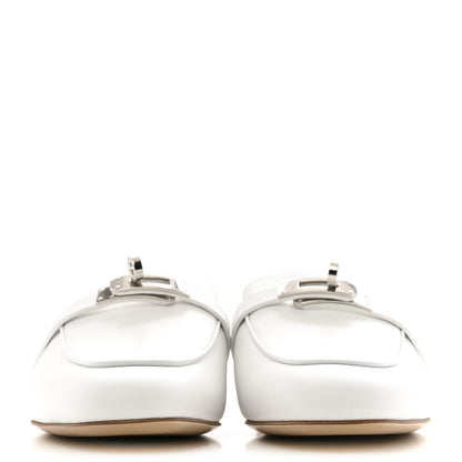 Hermes Calfskin Oz Mules 37.5 White 3 of 10