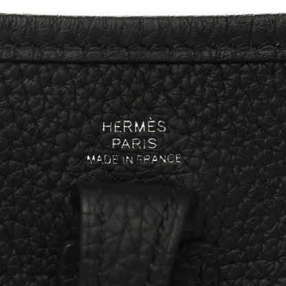 Hermes Taurillon Clemence Evelyne TPM Black 6 of 11