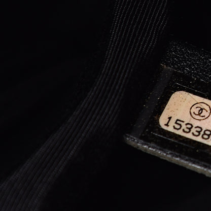 Chanel Glazed Calfskin Large Boy Flap Black Brown 7 of 11