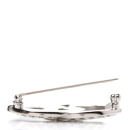Chanel Crystal Palais Garnier CC Brooch Silver 4 of 6