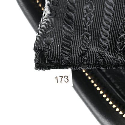 Prada Soft Calf Shopping Satchel Black 7 of 10
