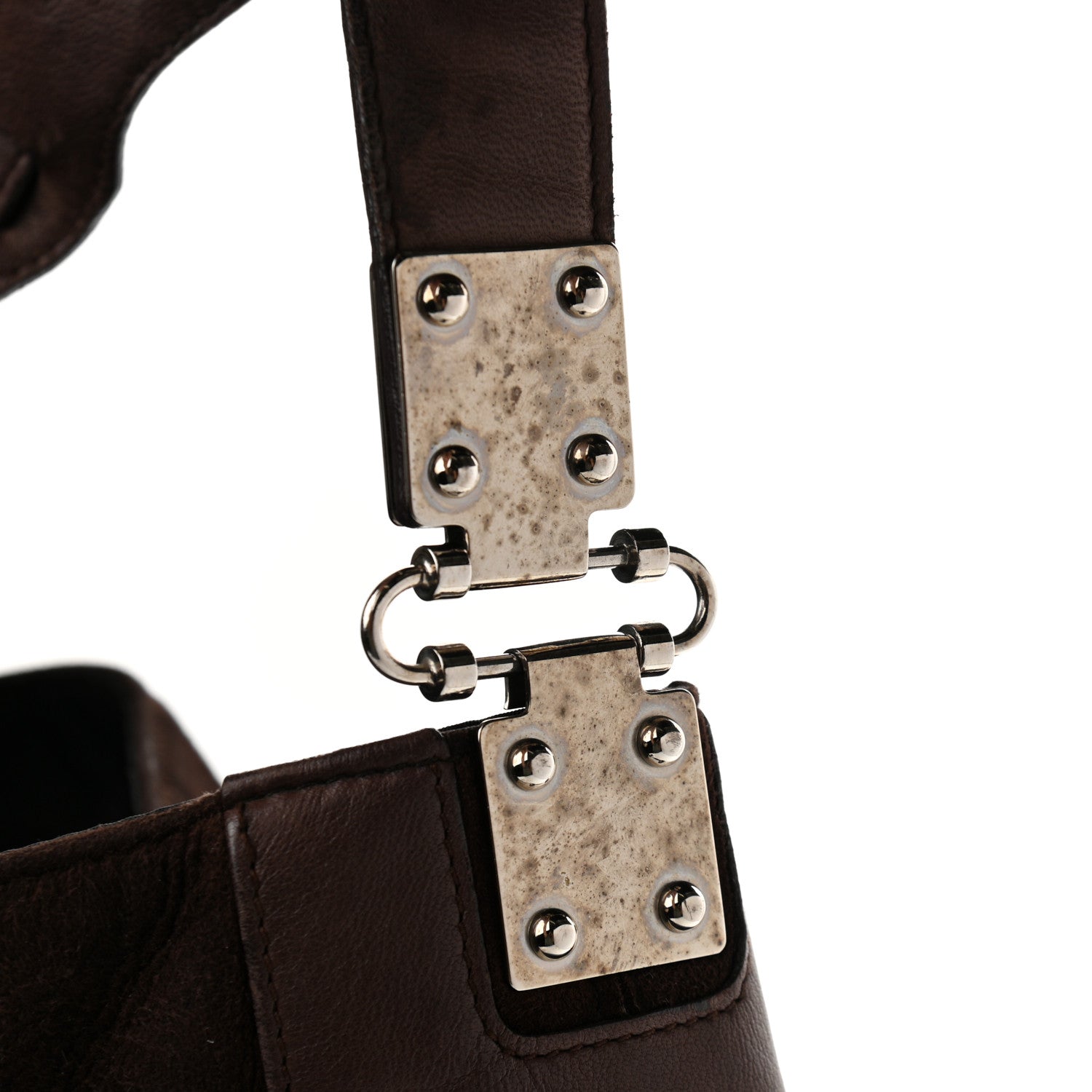 Balenciaga Suede Calfskin B Hobo Brown 17 of 18