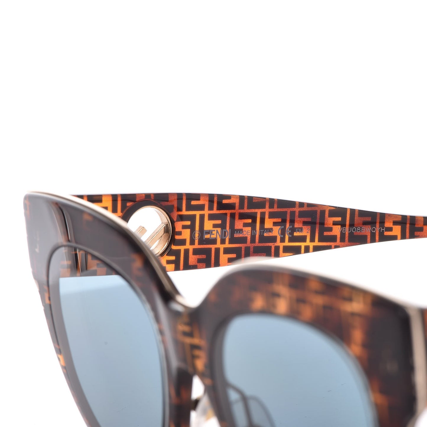 Acetate F is Fendi FF Cat Eye Sunglasses FF 0360/G/S Havana