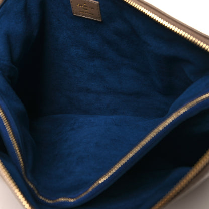 Louis Vuitton Lambskin Embossed Monogram Coussin MM Taupe 6 of 11