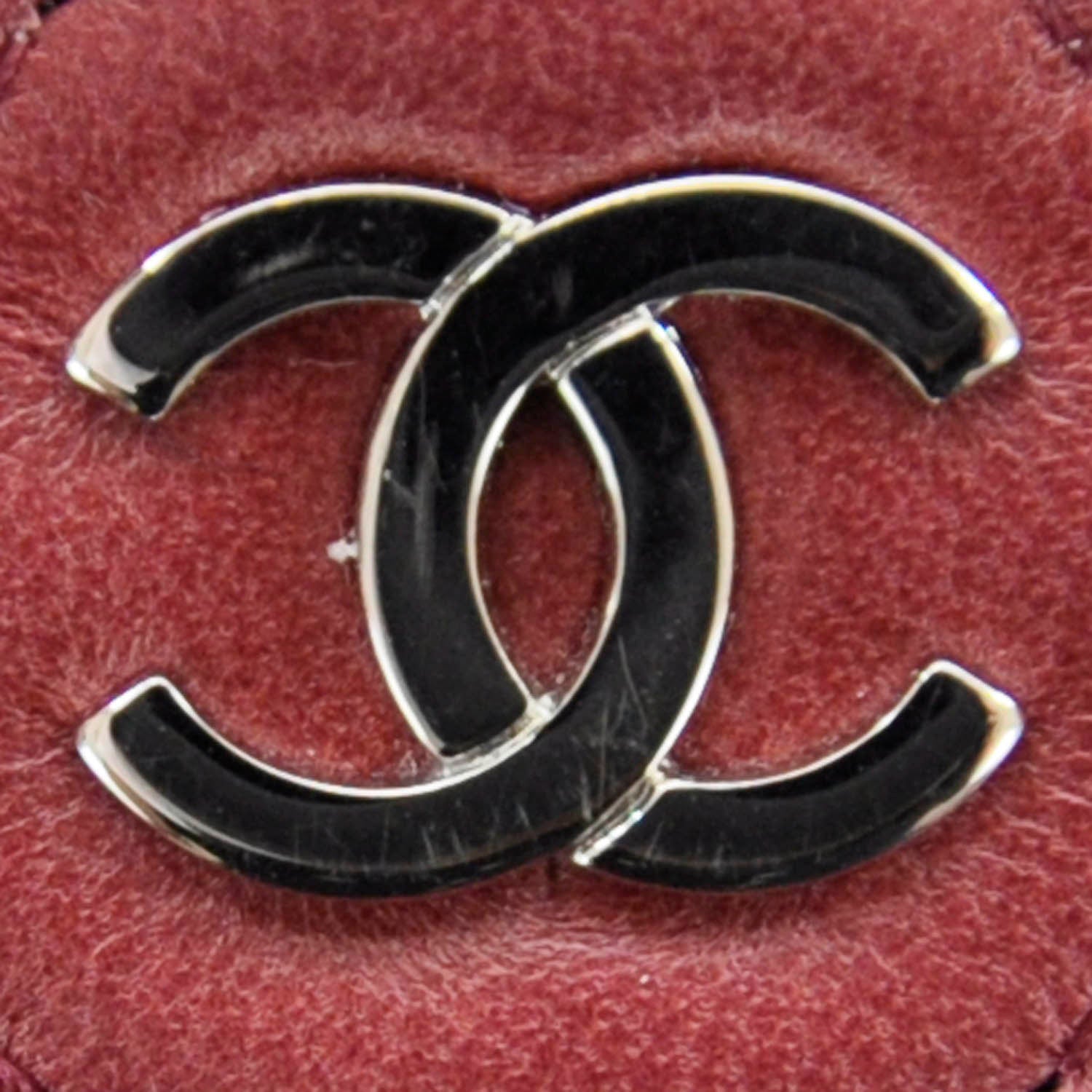 Chanel Lambskin Quilted Yen Wallet Red 7 of 10