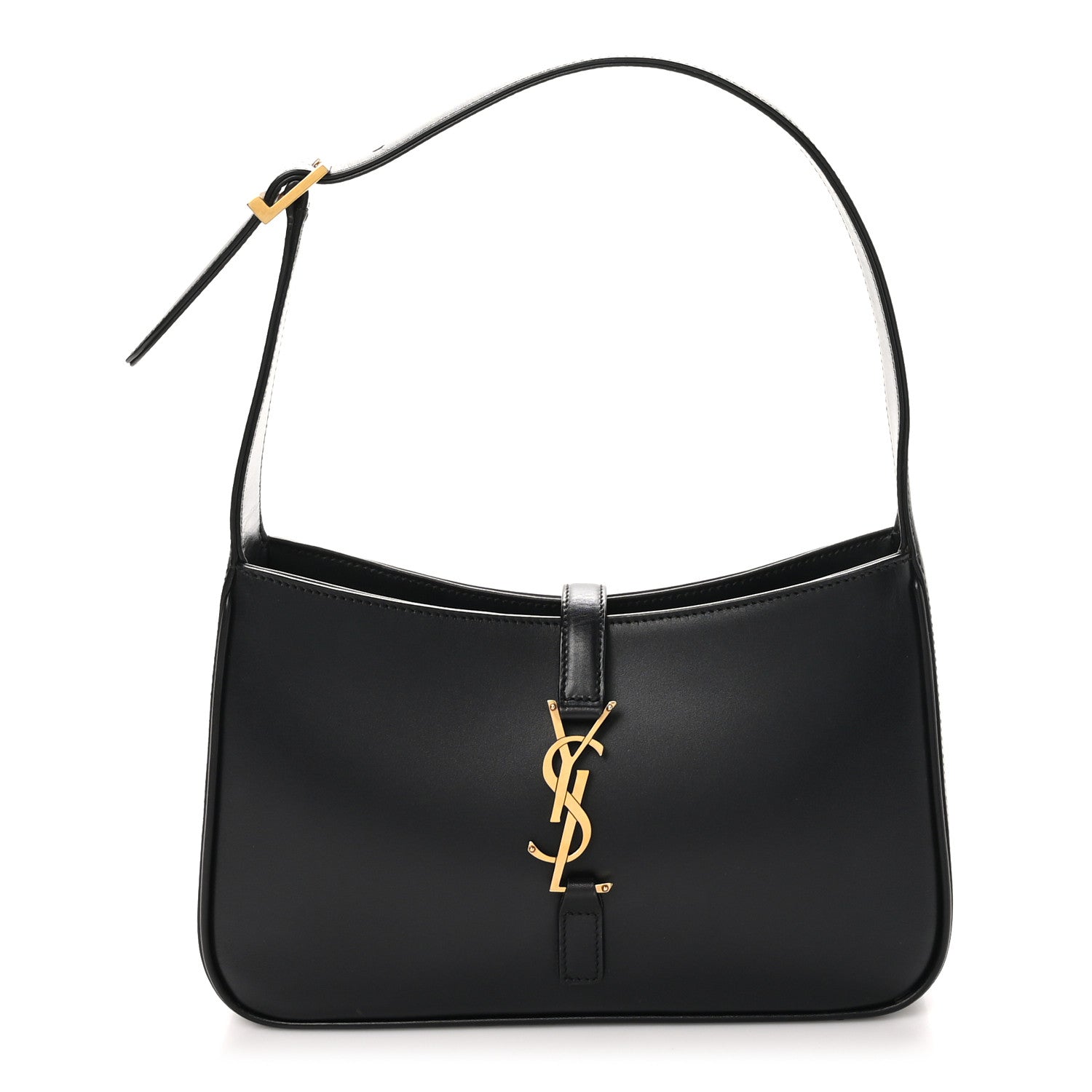 Saint Laurent Smooth Calfskin Le 5 A 7 Hobo Black 1 of 10