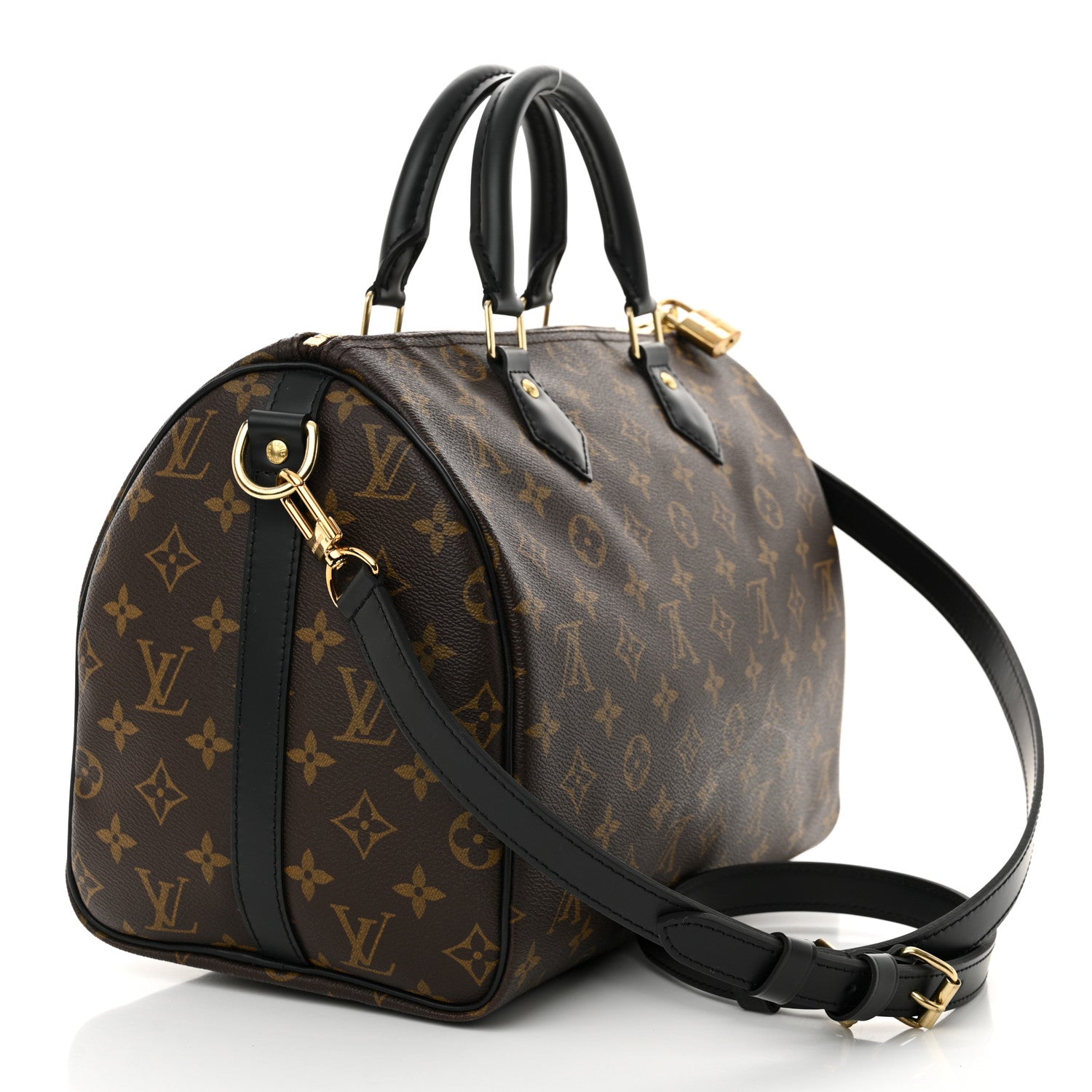 Louis Vuitton Monogram My World Tour Speedy Bandouliere 30 Black 3 of 8