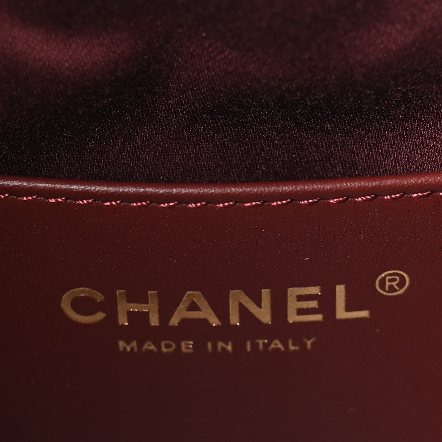 Chanel Caviar Quilted Small Chanel 25 Handbag Burgundy 7 of 11