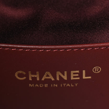 Chanel Caviar Quilted Small Chanel 25 Handbag Burgundy 7 of 11