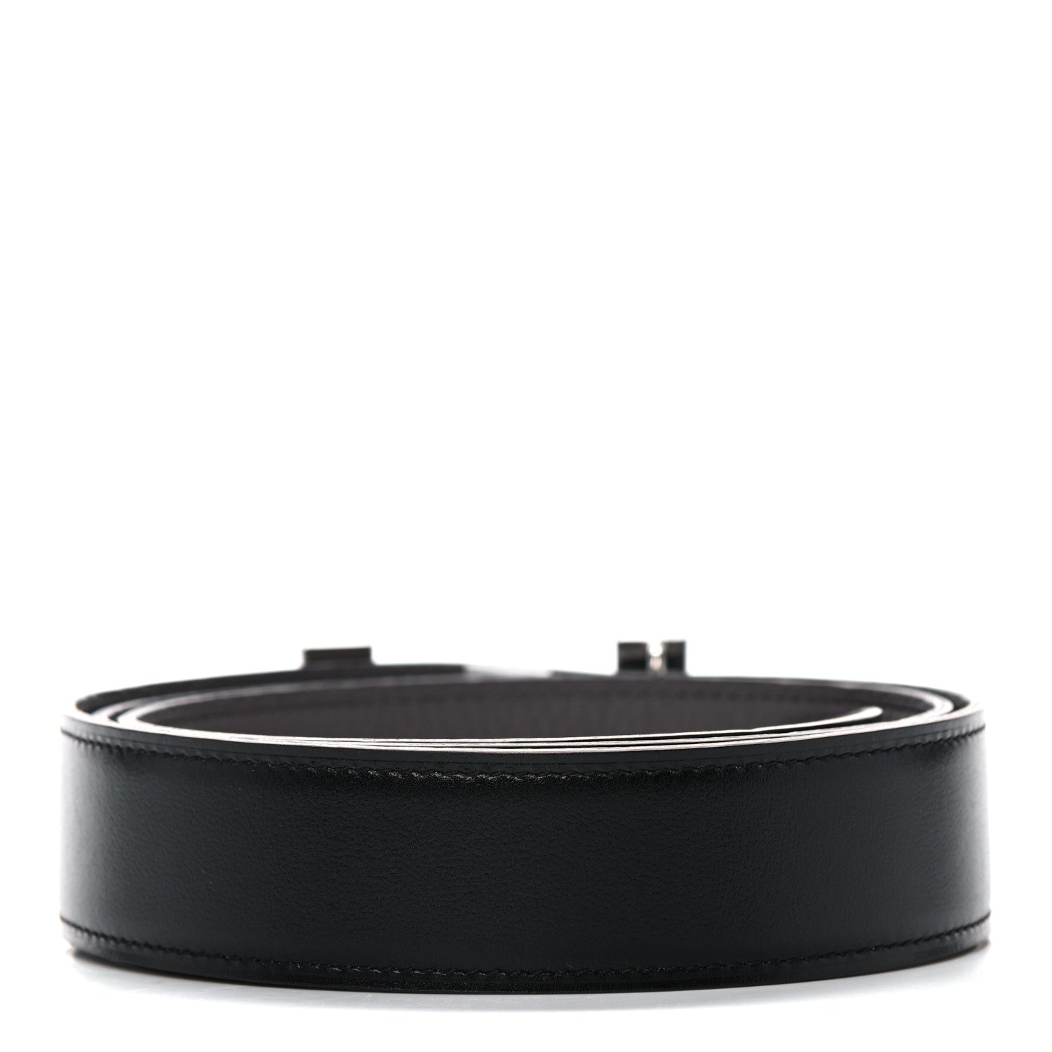 Hermes Box Togo 32mm Quizz H Belt 95 Black Etain 2 of 5