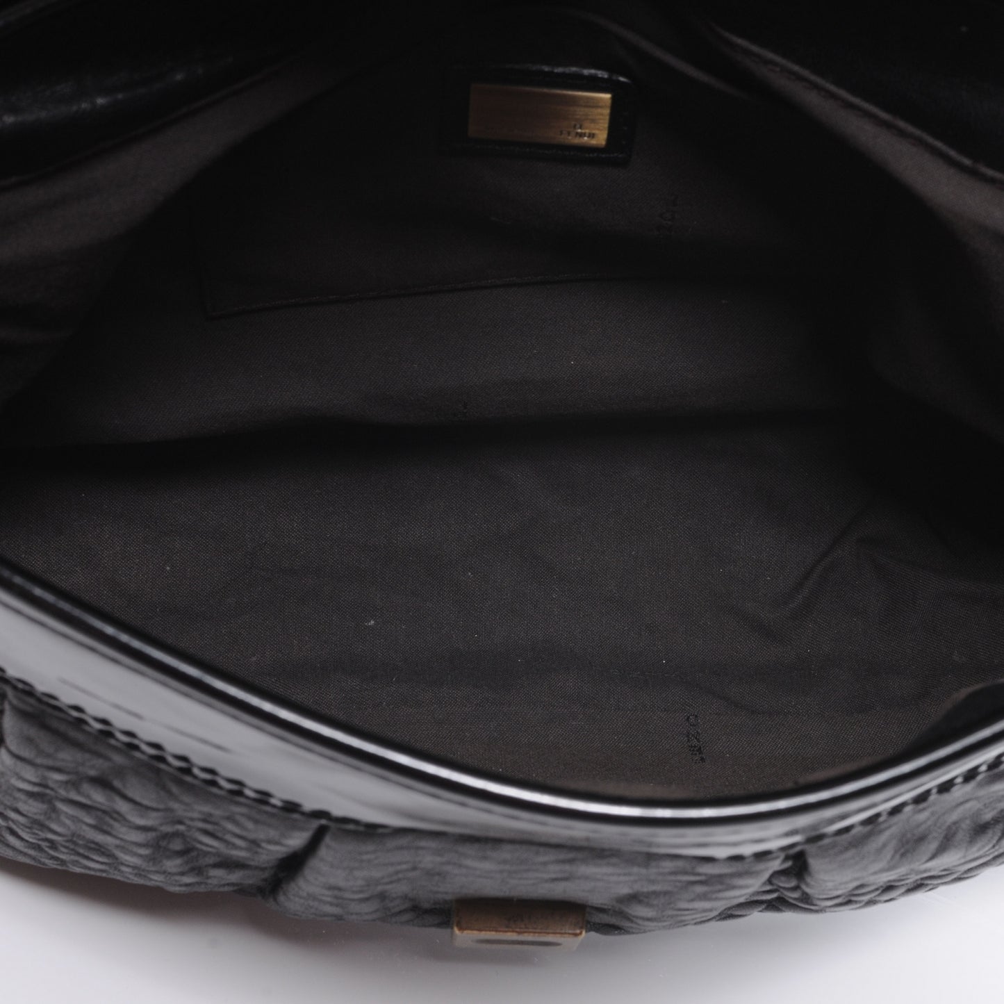 Nappa Patent B Bag Black