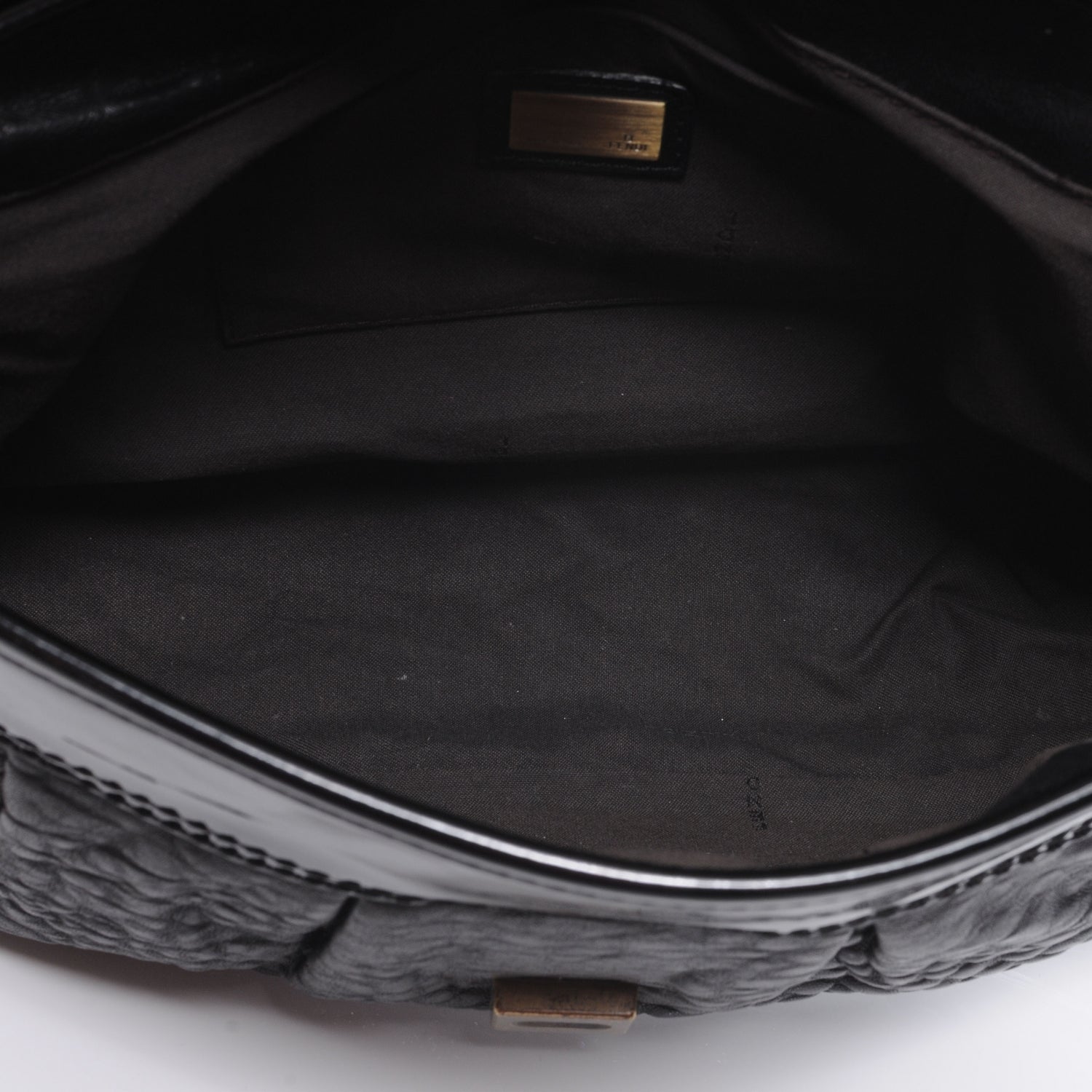 Fendi Nappa Patent B Bag Black 5 of 9