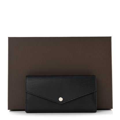 Louis Vuitton Epi Sarah Wallet NM Black 7 of 7