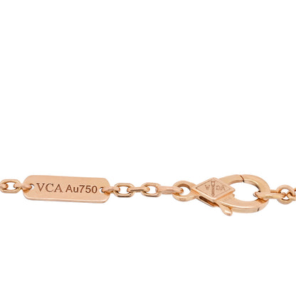 Van Cleef & Arpels 18K Rose Gold Carnelian Onyx Lucky Spring Closed Wing Ladybug Bracelet 3 of 4
