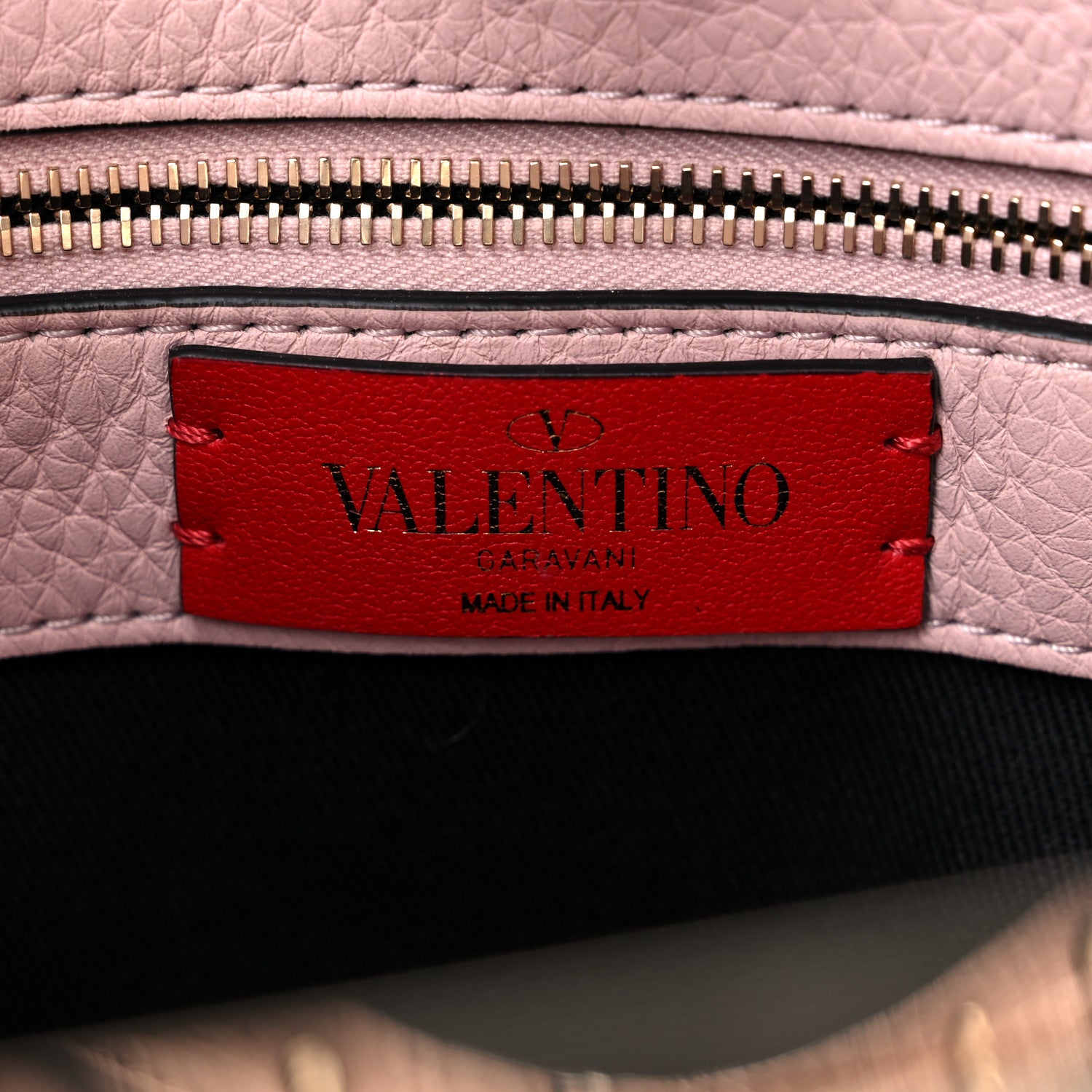 Valentino Garavani Pebbled Calfskin Small Rockstud Flip Lock Hobo Light Pink 6 of 9