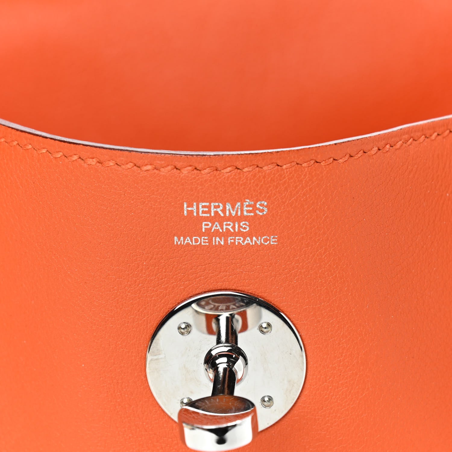 Hermes Swift Lindy 26 Orange 6 of 9