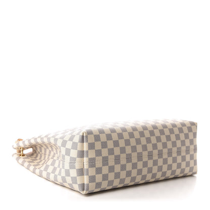 Louis Vuitton Damier Azur Graceful MM Rose Ballerine 3 of 11